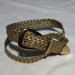 Gold Braided Women's Belt